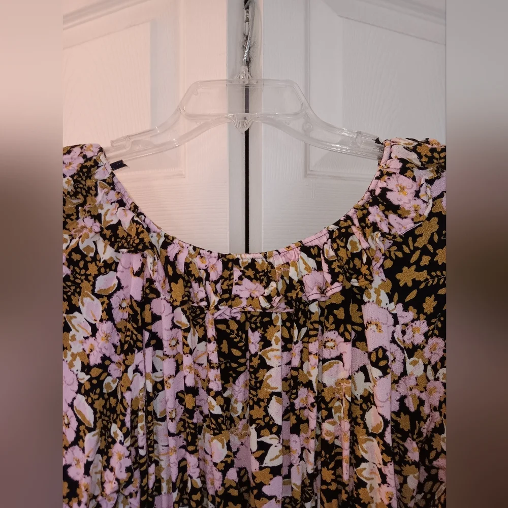 Free People Sweet Memories Boho Floral Blouse. Size L.